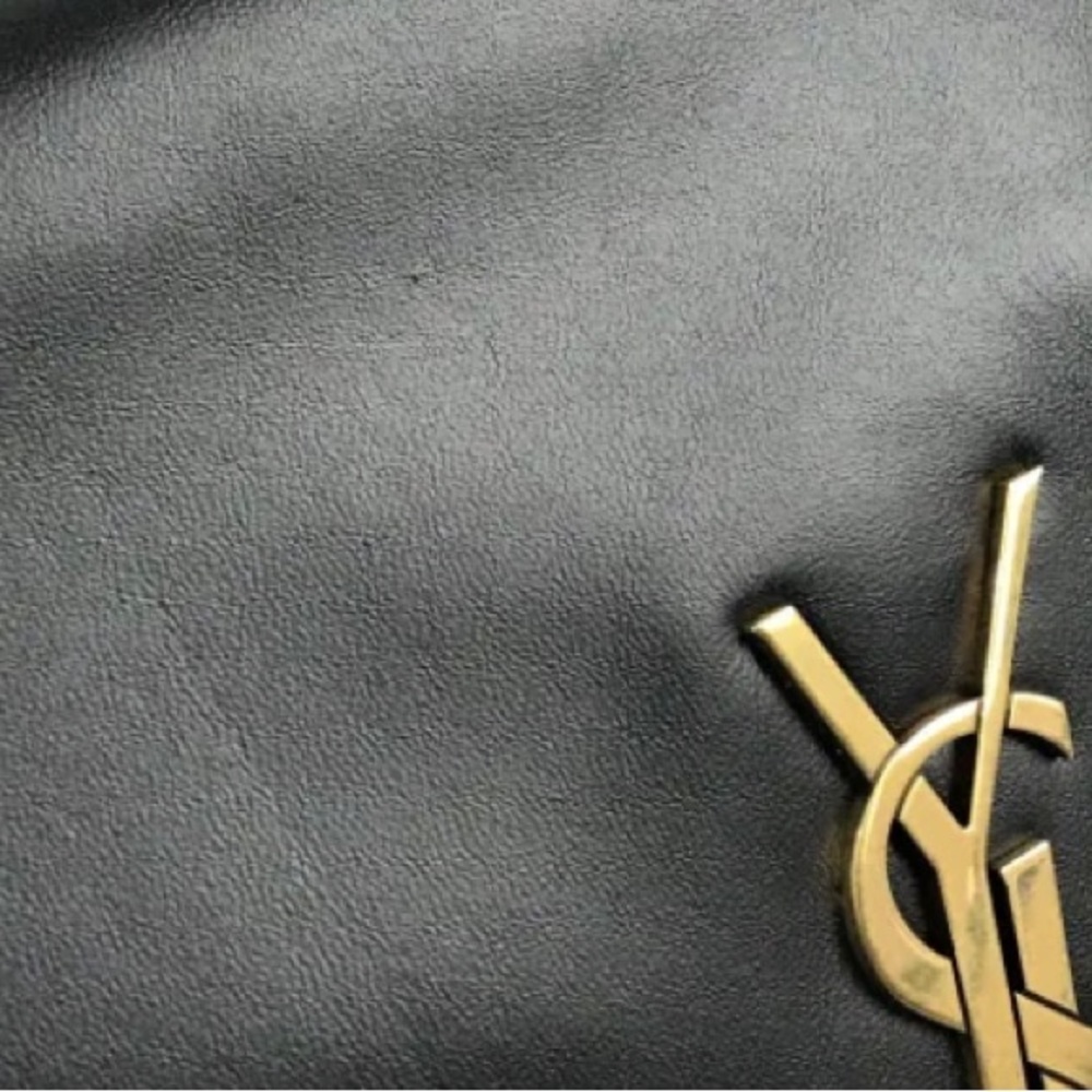 SAINT LAURENT YSL Black Reversible Medium Kate in Smooth Leather/Suede - Picture 13 of 14